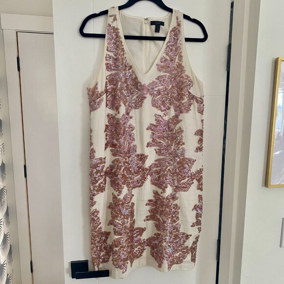 J. Crew Embroidered Linen Tank Dress - Picture 8 of 10